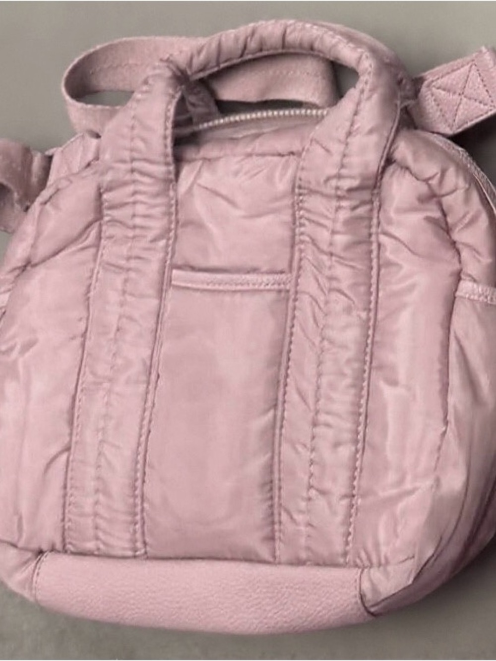 Isaac Mizrahi Women’s Pink Quilted & Faux Leather-Trim Bag